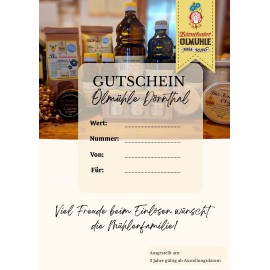 Geschenk-Gutschein - Motiv Produkte