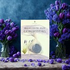 Geschenkkarte mit kleiner Lavendelseife – Alles Gute zum Geburtstag