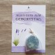 Karte ALLES GUTE ZUM GEBURTSTAG mit kleiner Seife Lavendel