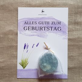 Geschenkkarte Seife - Lavendel